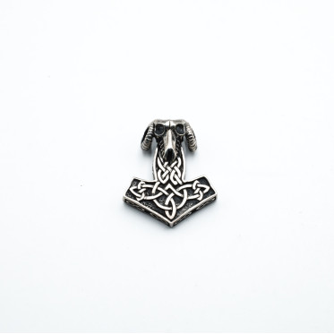 Pandantiv Mijollnir craniu de berbec Argint