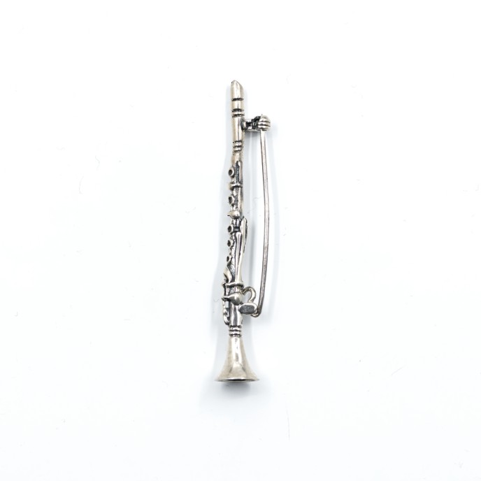 Brosa clarinet Argint
