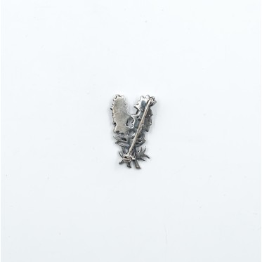 Brosa buchet de flori Argint