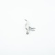 Brosa pasare colibri 3.2cm Argint