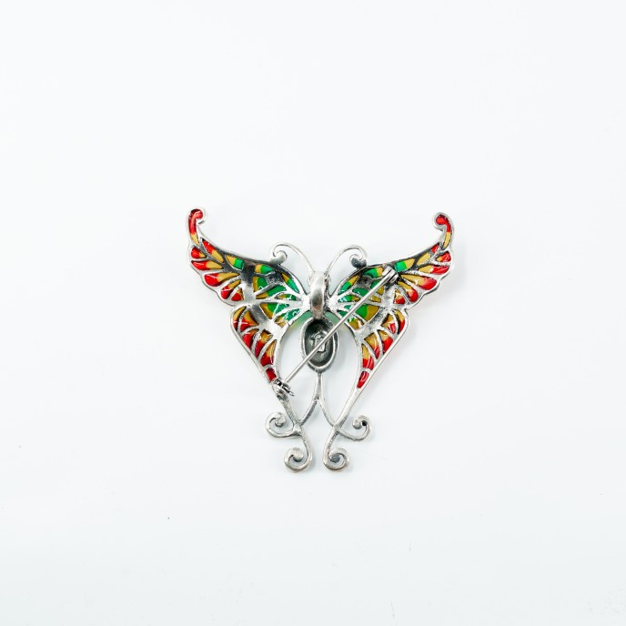 Brosa-pandantiv fluture perla Argint Brosa-pandantiv fluture perla Argint