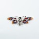 Brosa-pandantiv fluture marcasite Argint