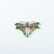 Brosa-pandantiv fluture rubine Argint