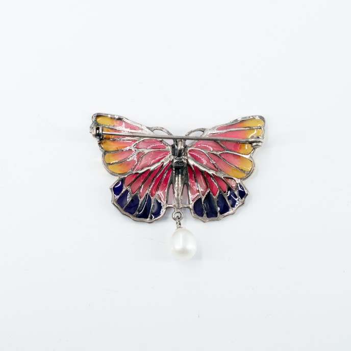 Brosa fluture perla Argint Brosa fluture perla Argint
