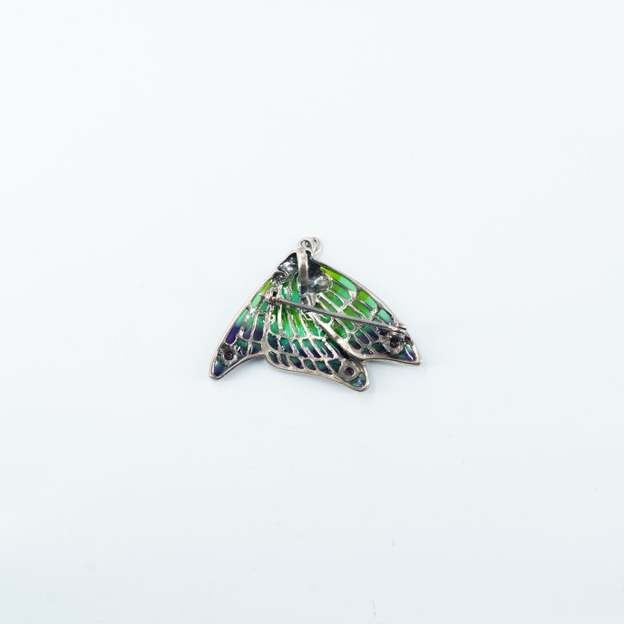 Brosa-pandantiv profil de zana Argint