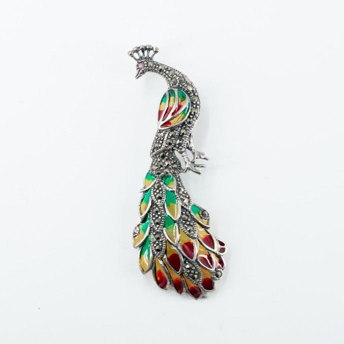 Brosa paunita marcasite l Argint Brosa paunita marcasite l Argint