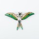 Brosa pasare colibri Argint Brosa pasare colibri Argint
