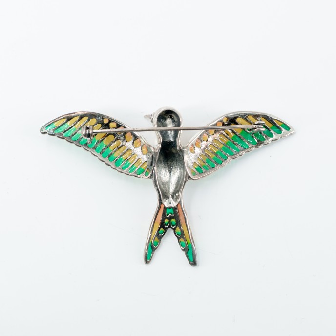Brosa pasare colibri Argint Brosa pasare colibri Argint