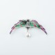 Brosa-pandantiv pasare colibri perla Argint Brosa-pandantiv pasare colibri perla Argint