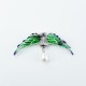 Brosa-pandantiv pasare colibri perla Argint Brosa-pandantiv pasare colibri perla Argint
