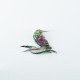 Brosa pasare colibri rubin Argint Brosa pasare colibri rubin Argint