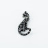 Brosa leopard Argint