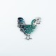 Brosa cocos marcasite Argint Brosa cocos marcasite Argint