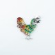 Brosa cocos marcasite Argint Brosa cocos marcasite Argint