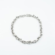 Colier flexibil zabale XL Argint