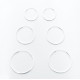Cercei tip creola dreptunghiulara 1.5mm Argint
