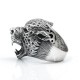 Inel masiv cap de leopard Argint