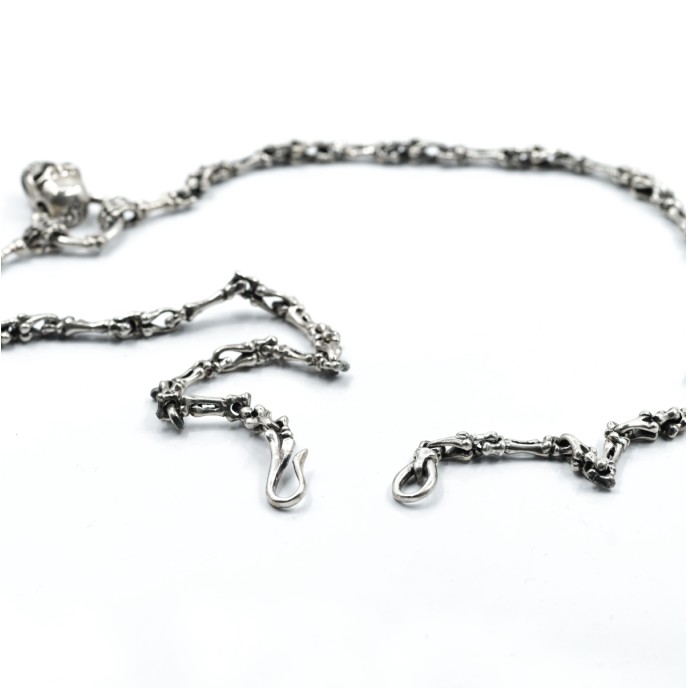 Colier oase cap de mort Argint