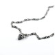 Colier oase cap de mort Argint