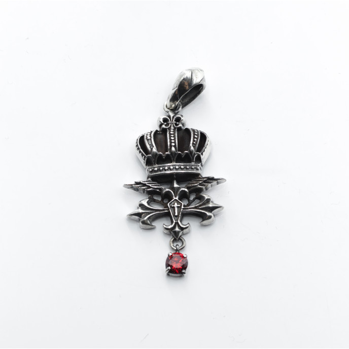 Pandantiv coroana tip blazon c.z Argint