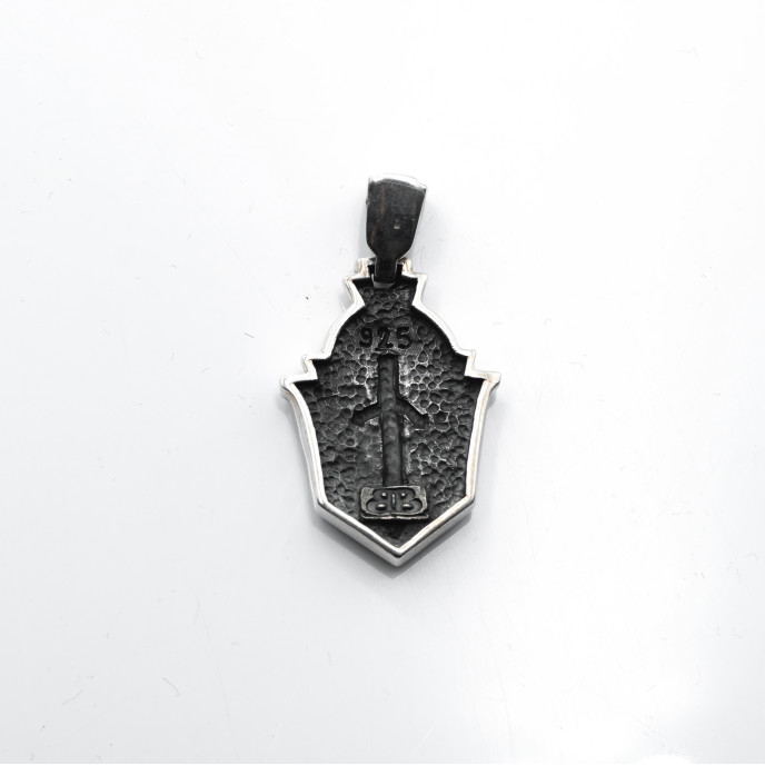 Pandantiv gotic blazon cu sabie Argint
