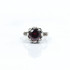 Inel coronita c.z rosu Argint