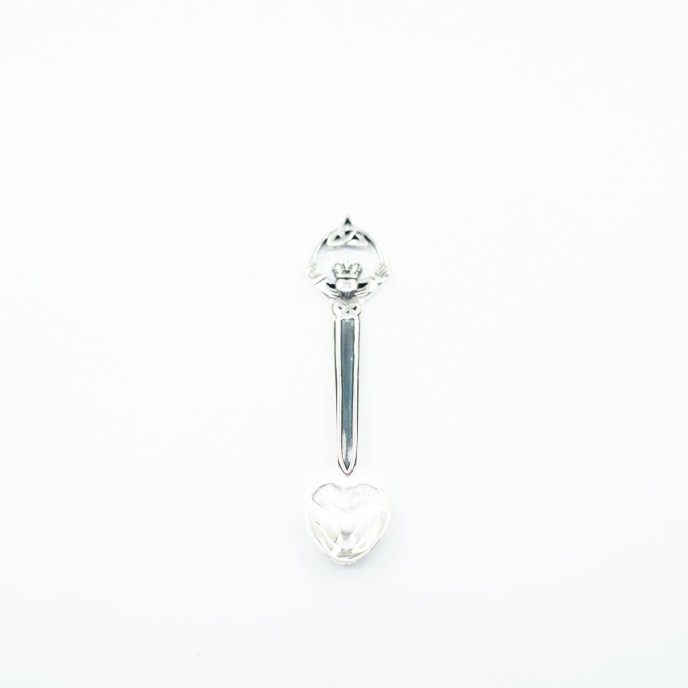 Lingurita decorativa model Claddagh Argint