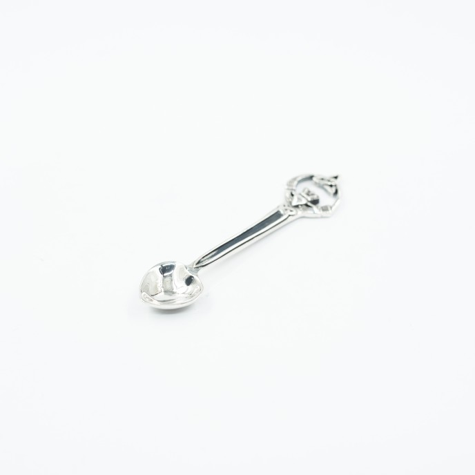 Lingurita decorativa model Claddagh Argint