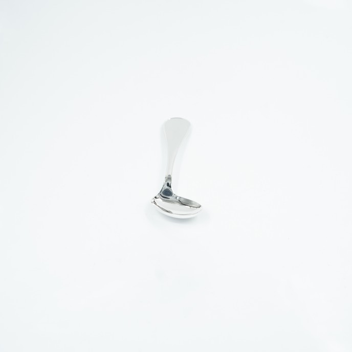 Lingurita simpla curbata bebe Argint