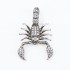 Pandantiv flexibil scorpion cz transparent Argint