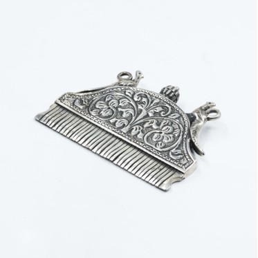 Pieptan model paunite Argint