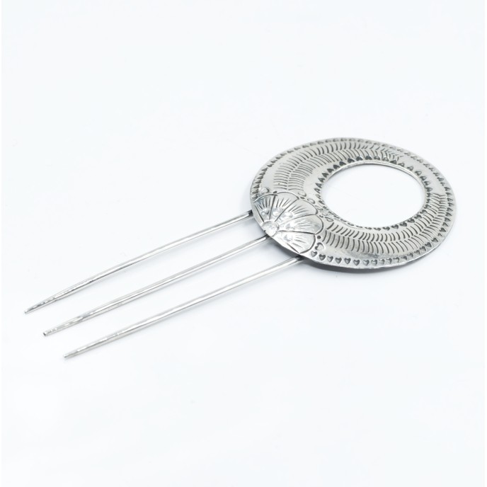 Pieptan model floare Argint