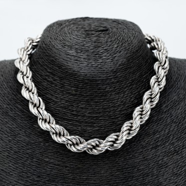 Colier masiv sfoara rasucita Argint