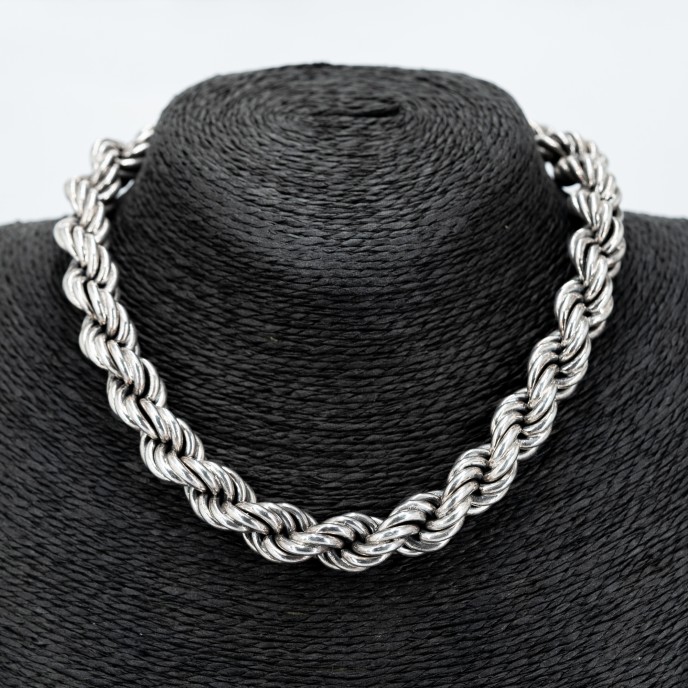 Colier masiv sfoara rasucita Argint