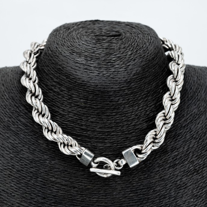 Colier masiv sfoara rasucita Argint