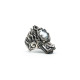 Inel cap dragon c.z transparent Argint