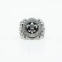 Inel Fleur de Lys bombat broderie Argint
