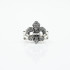 Inel Fleur de Lys c.z.transparent Argint