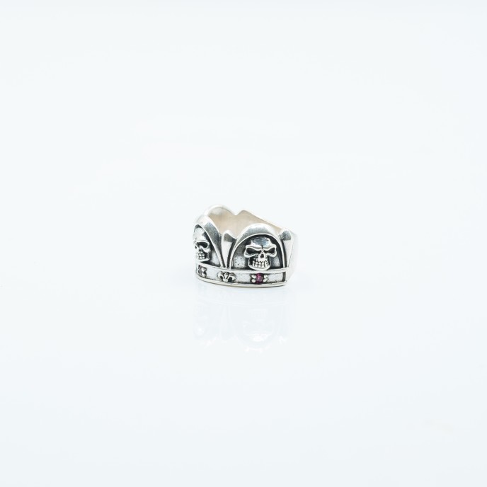 Inel cranii coroana Argint