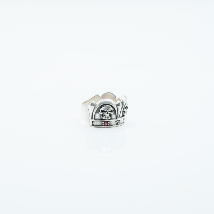 Inel cranii coroana Argint