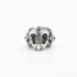 Inel crin imperial zirconiu negru Argint