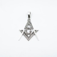 Pandantiv echer si compas g Argint