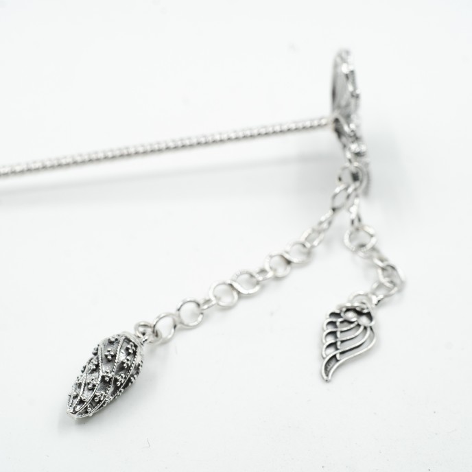 Ac de par floare con Argint