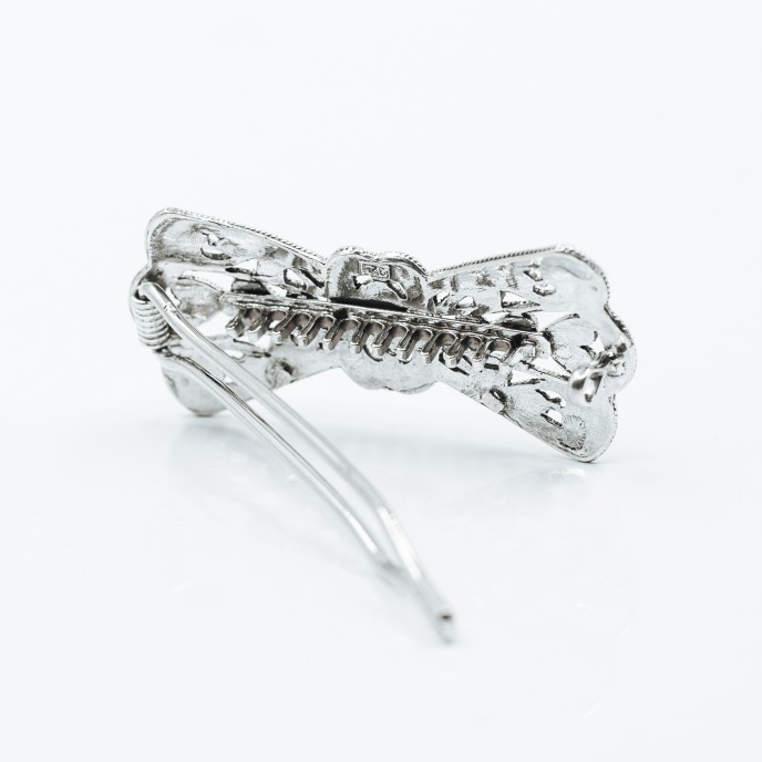 Agrafa de par fundita Argint