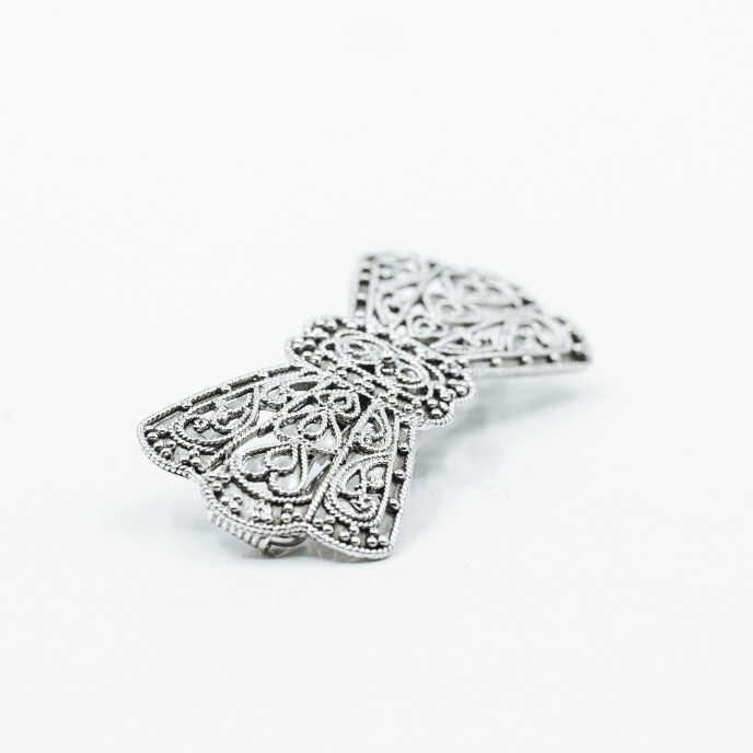 Agrafa de par fundita Argint