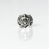 Inel cruce varf de sageata Argint
