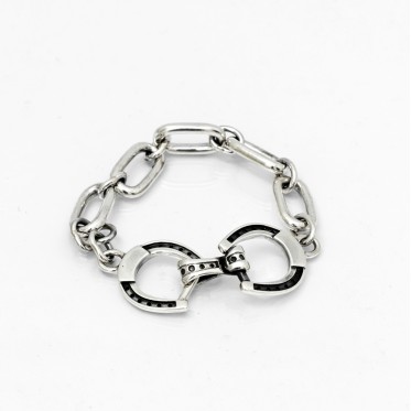 Bratara zale lungi inchidere potcoave Argint