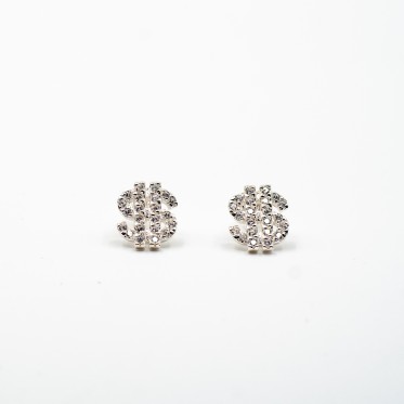 Cercei pe lob simbol Dolar Argint