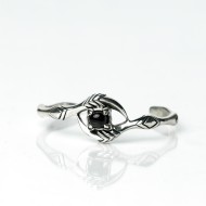 Bratara fixa gheare onix Argint