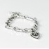 Bratara flexibila inimioara Argint